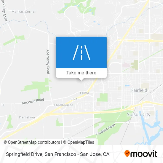 Springfield Drive map