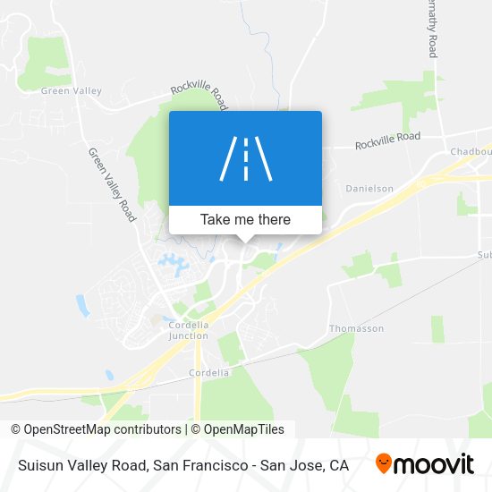 Suisun Valley Road map