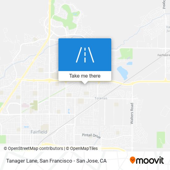 Tanager Lane map