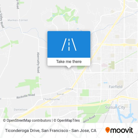 Ticonderoga Drive map