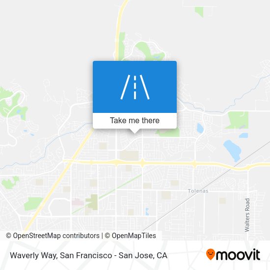 Mapa de Waverly Way