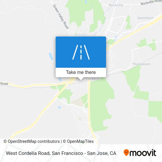 West Cordelia Road map