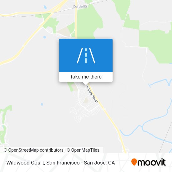 Mapa de Wildwood Court