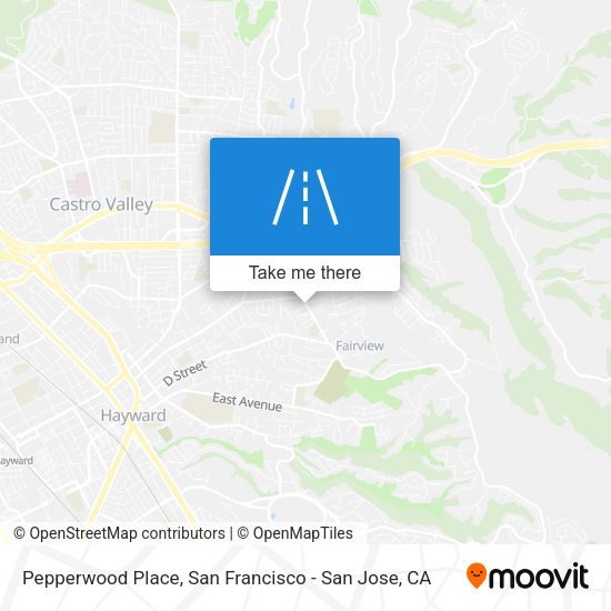 Pepperwood Place map