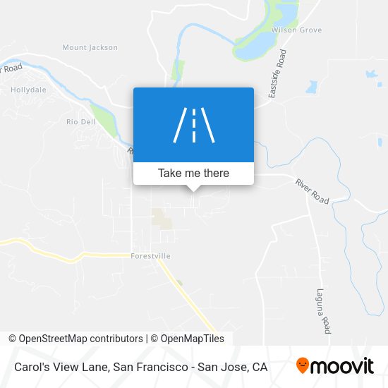 Carol's View Lane map