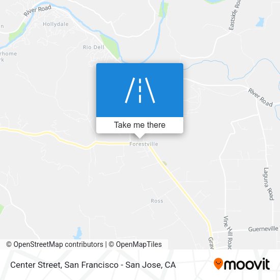Mapa de Center Street