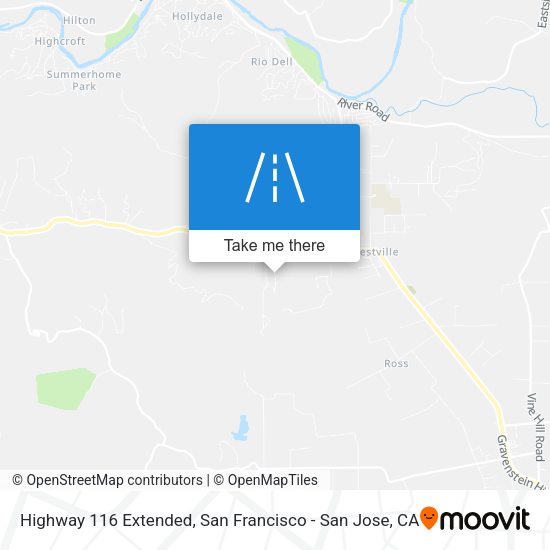Highway 116 Extended map