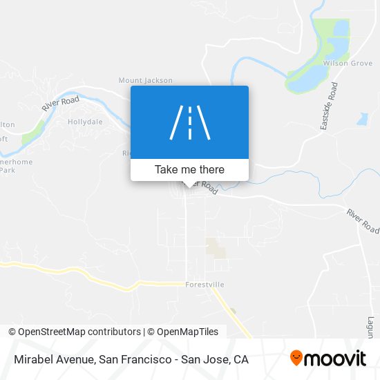 Mirabel Avenue map