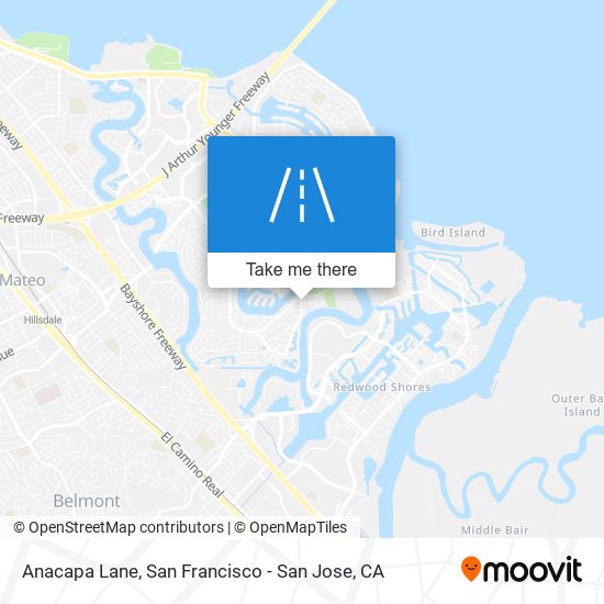 Anacapa Lane map