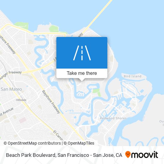 Beach Park Boulevard map