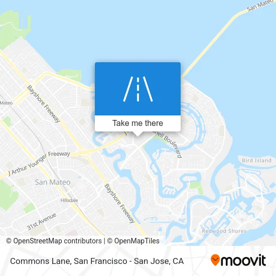 Commons Lane map