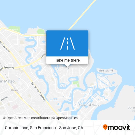 Corsair Lane map