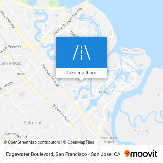 Mapa de Edgewater Boulevard