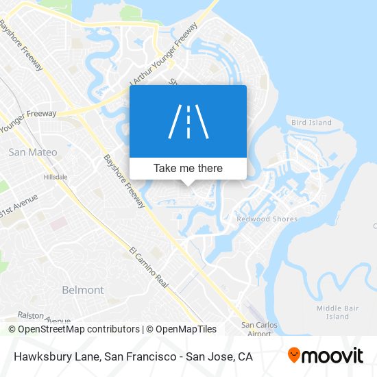 Hawksbury Lane map