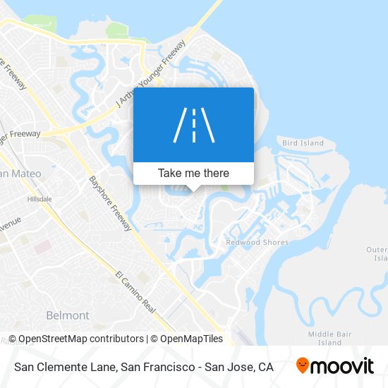 San Clemente Lane map