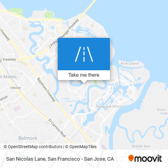 San Nicolas Lane map