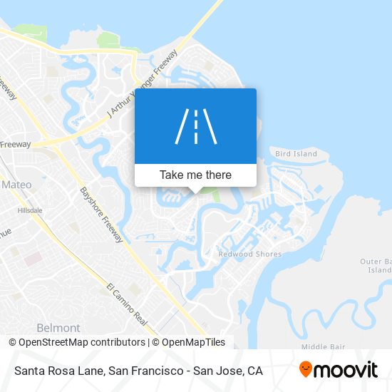 Santa Rosa Lane map