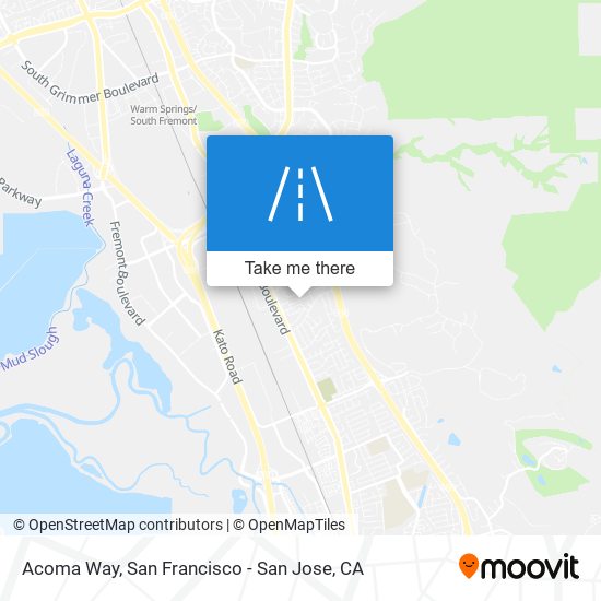 Mapa de Acoma Way