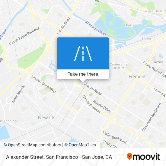 Alexander Street map