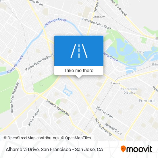 Alhambra Drive map