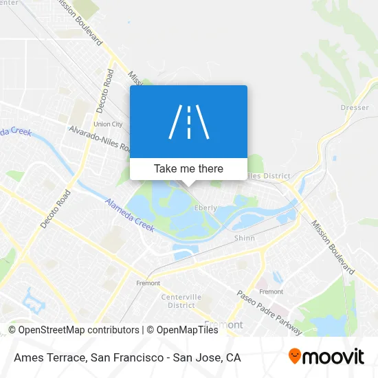 Ames Terrace map