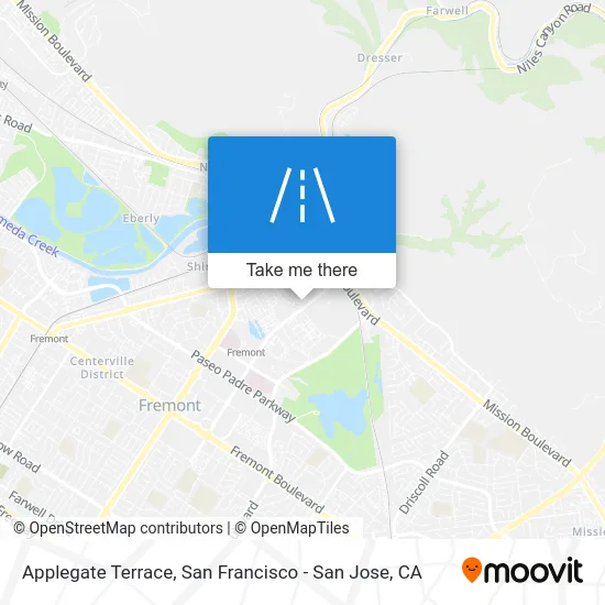 Applegate Terrace map