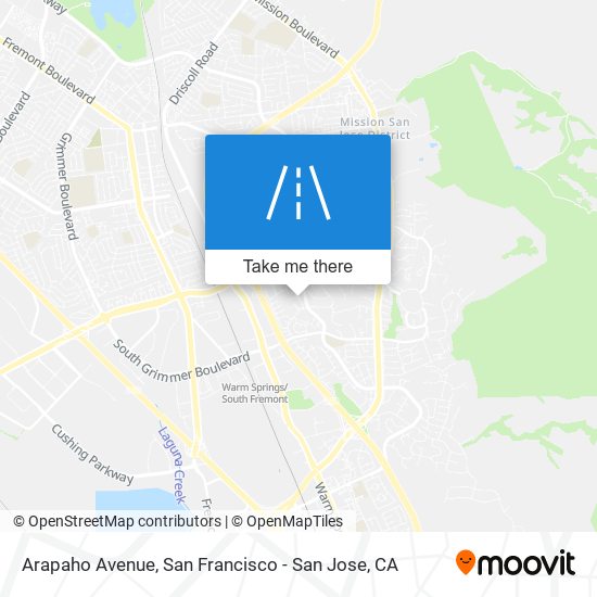 Arapaho Avenue map