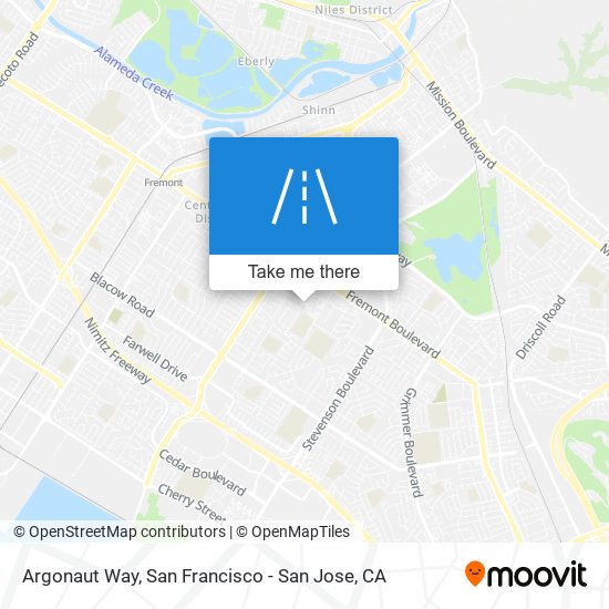 Argonaut Way map