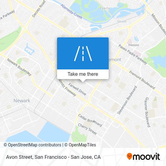 Mapa de Avon Street