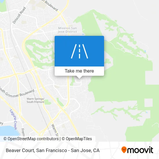 Mapa de Beaver Court