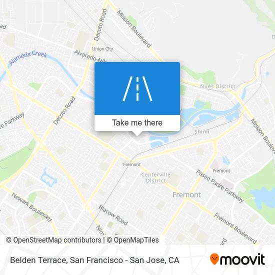 Belden Terrace map
