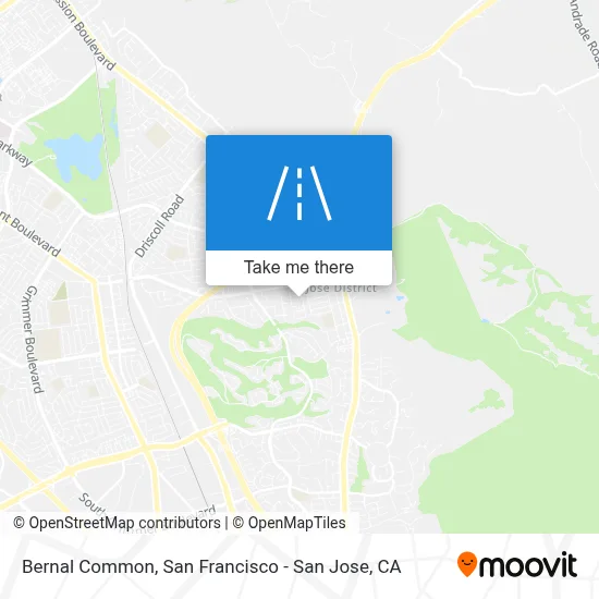 Bernal Common map