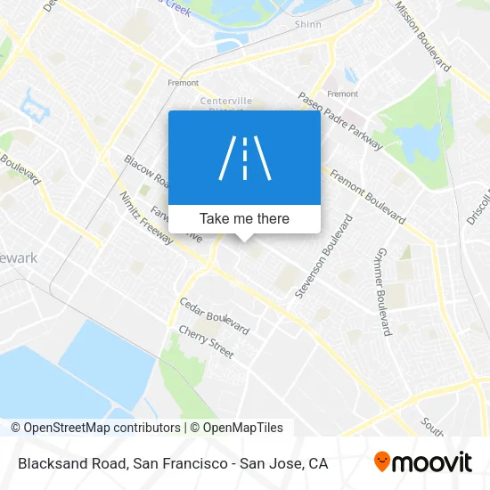 Blacksand Road map