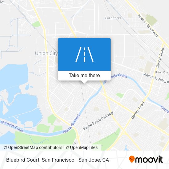 Mapa de Bluebird Court