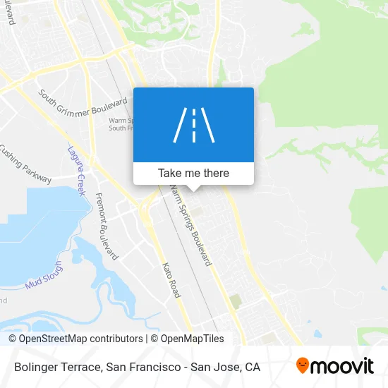Bolinger Terrace map