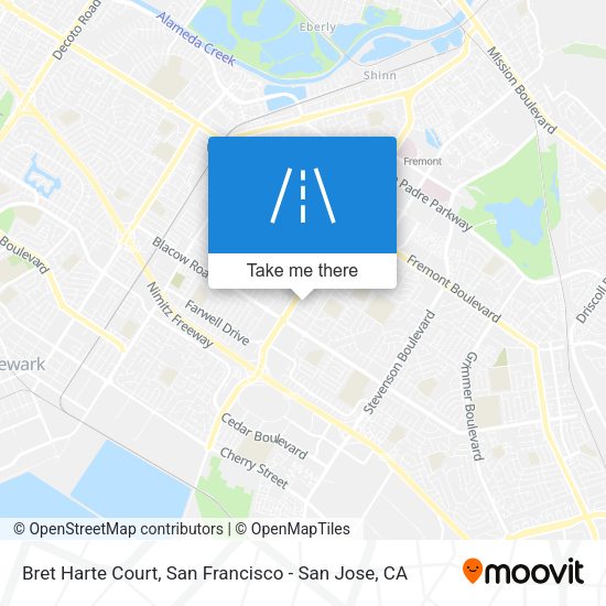 Bret Harte Court map