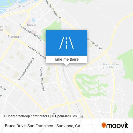 Bruce Drive map