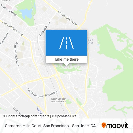 Mapa de Cameron Hills Court