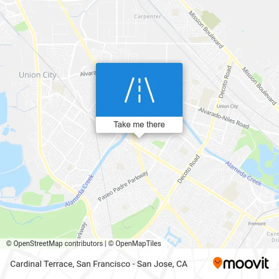 Cardinal Terrace map