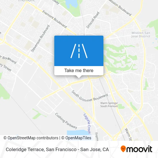 Coleridge Terrace map