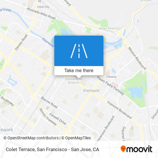 Colet Terrace map