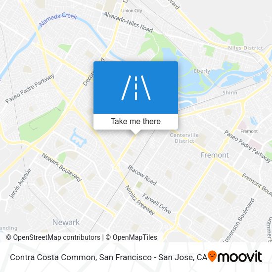 Contra Costa Common map