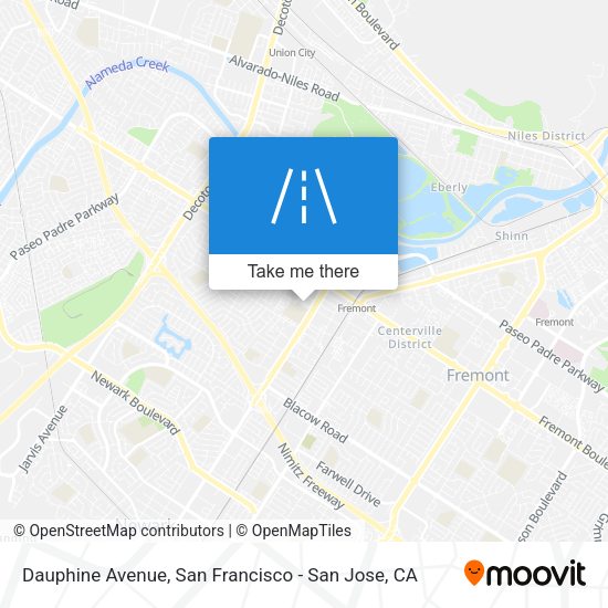 Mapa de Dauphine Avenue