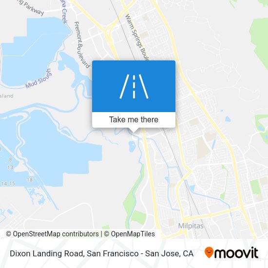 Dixon Landing Road map