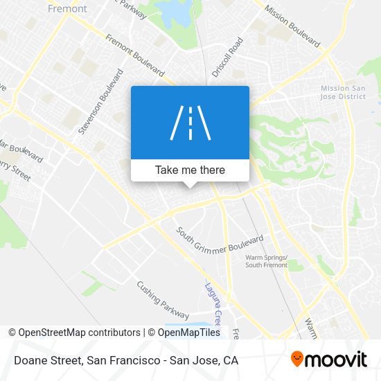 Mapa de Doane Street