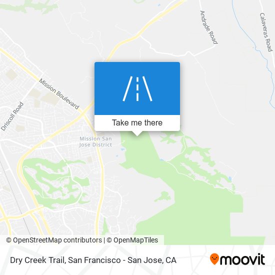 Mapa de Dry Creek Trail