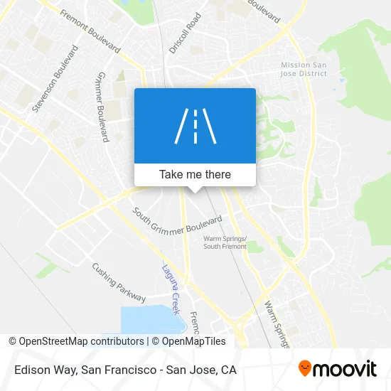 Edison Way map