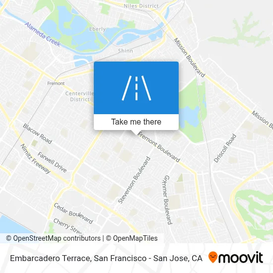 Embarcadero Terrace map