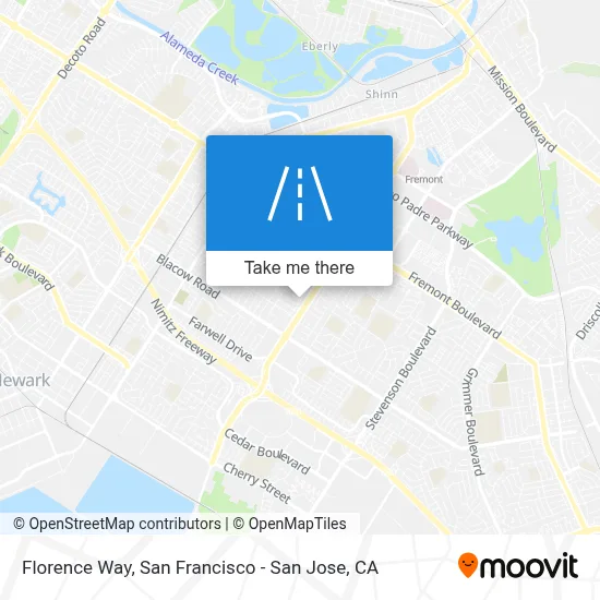 Florence Way map