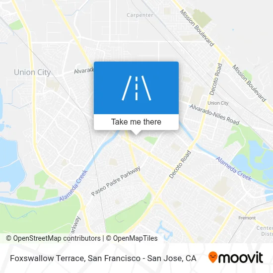 Foxswallow Terrace map